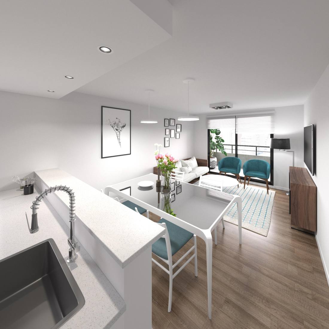 Departamento 2 dormitorios en venta 9 De Julio Y Paraguay, Rosario. CBU46411 AP4662915 Crestale Propiedades