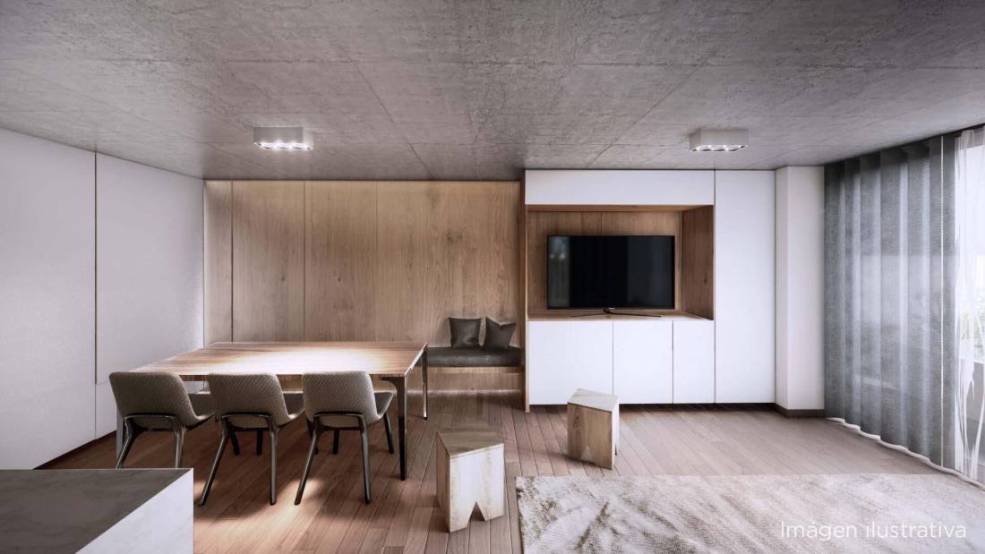 Departamento 1 dormitorio en venta Zeballos Y Paraguay, Rosario. CBU50241 AP5086133 Crestale Propiedades