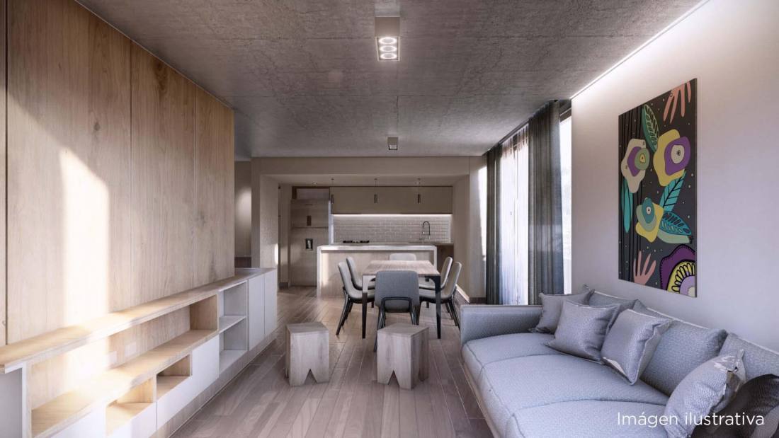 Departamento 1 dormitorio en venta Zeballos Y Paraguay, Rosario. CBU50241 AP5086133 Crestale Propiedades