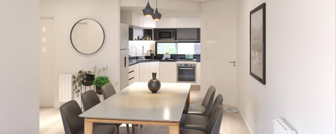 Departamento 2 dormitorios en venta 3 De Febrero Y Suipacha, Rosario. CBU56459 AP6119486 Crestale Propiedades