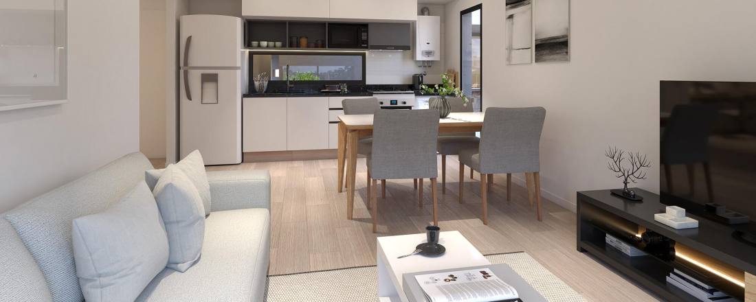 Departamento 2 dormitorios en venta 3 De Febrero Y Suipacha, Rosario. CBU56459 AP6119486 Crestale Propiedades