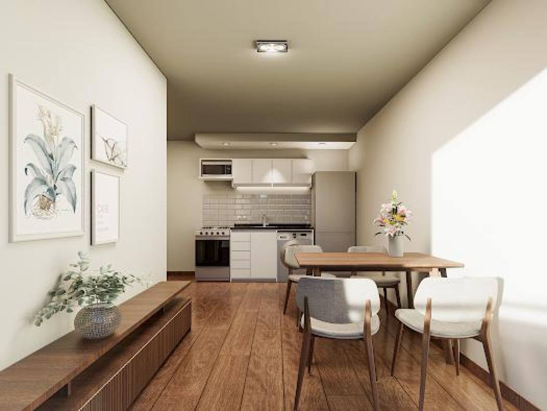 Departamento 1 dormitorio en venta San Juan Y Rosas, Rosario. CBU63358 AP6952632 Crestale Propiedades