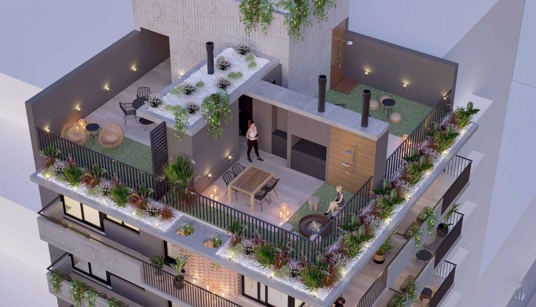 Departamento 2 dormitorios en venta Dorrego 1500, Rosario. CBU63568 AP6981315 Crestale Propiedades