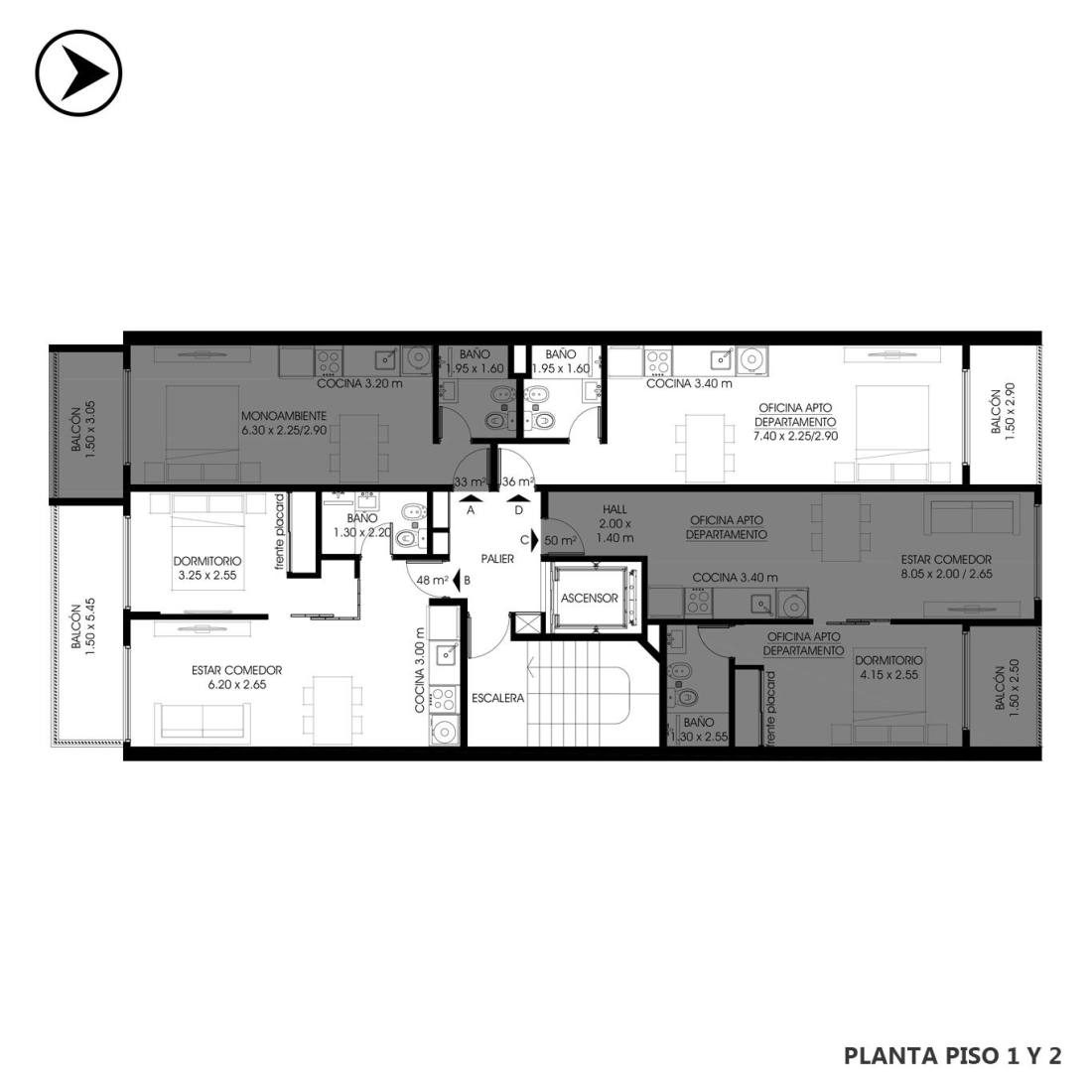 Departamento 1 dormitorio en venta San Juan 1400, Rosario. CBU65086 AP7146696 Crestale Propiedades