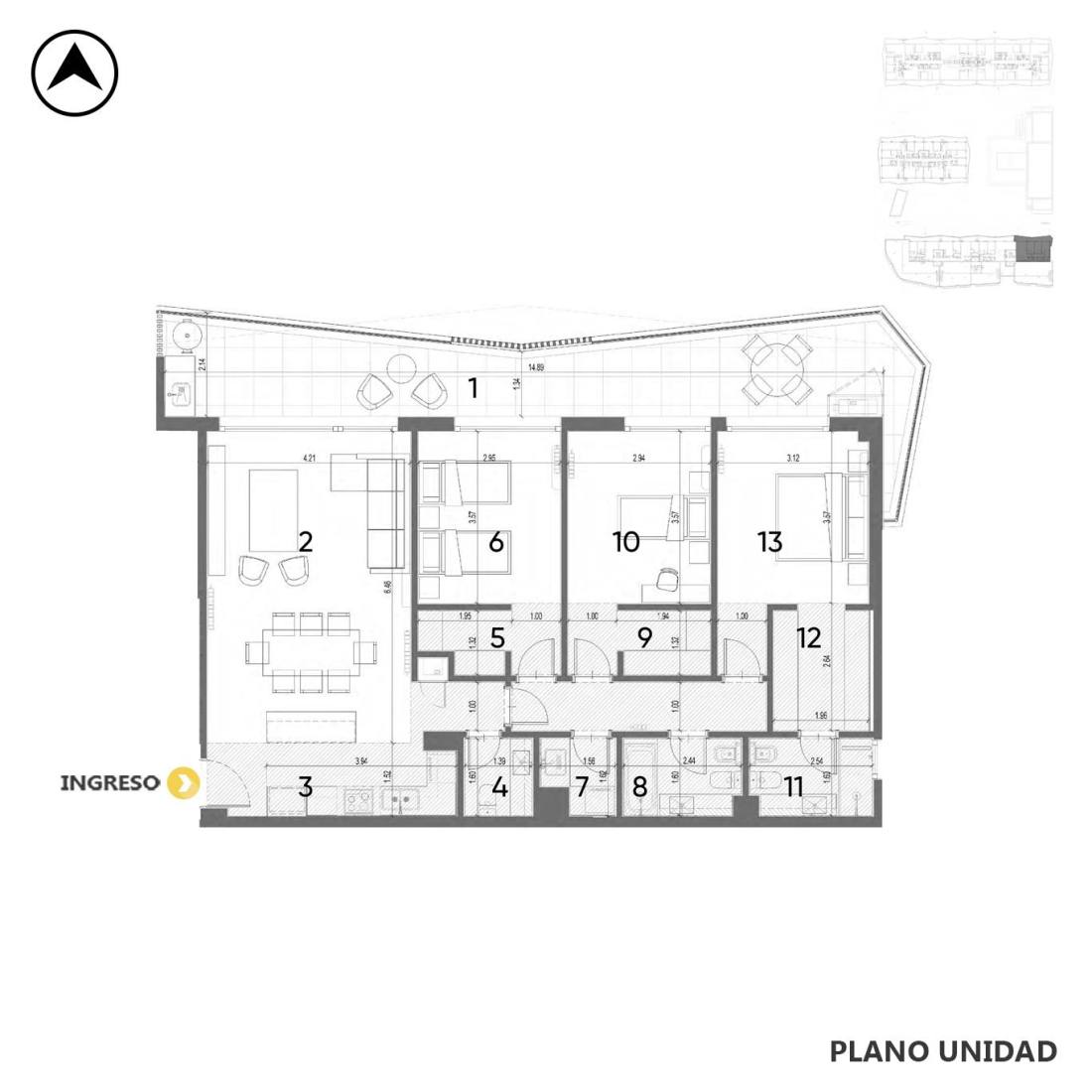 Departamento 3 dormitorios en venta Fisherton - Av. Eva Perón 8600 - Torre A, Funes. CBU67325 AP7439938 Crestale Propiedades