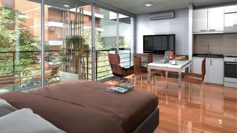 Departamento 1 dormitorio en venta Rosario, Cochabamba y Laprida. CBU49395 AP5527314 Crestale Propiedades
