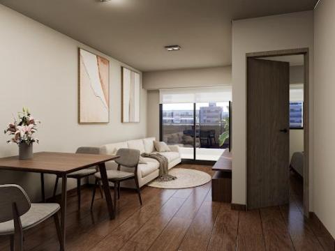 Departamento monoambiente en venta San Juan Y Rosas, Rosario. CBU63358 AP6948508 Crestale Propiedades