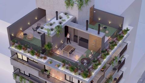Departamento 2 dormitorios en venta Dorrego 1500, Rosario. CBU63568 AP6981315 Crestale Propiedades