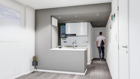 Departamento 2 dormitorios en venta Urquiza Y Rodríguez, Rosario. CBU64584 AP7085240 Crestale Propiedades