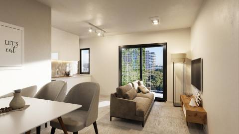 Departamento 1 dormitorio en venta Av. Francia Y Zeballos, Rosario. CBU66337 AP7312226 Crestale Propiedades