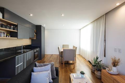 Departamento 1 dormitorio en venta Aldea Dock Trade, Rosario. CBU39307 AP6295129 Crestale Propiedades
