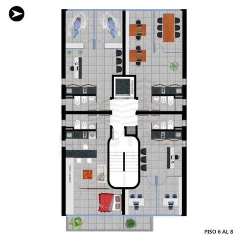 Departamento monoambiente en venta Dorrego Y Montevideo, Rosario. 2790 Crestale Propiedades